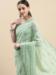 Picture of Excellent Georgette Dark Sea Green Saree