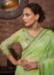 Picture of Enticing Organza Dark Khaki Saree