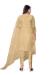 Picture of Organza Burly Wood Straight Cut Salwar Kameez