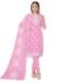 Picture of Alluring Organza Pink Straight Cut Salwar Kameez