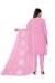 Picture of Alluring Organza Pink Straight Cut Salwar Kameez