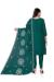 Picture of Excellent Organza Teal Straight Cut Salwar Kameez