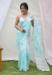 Picture of Comely Organza Light Steel Blue Saree