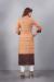 Picture of Marvelous Silk & Organza Burly Wood Kurtis And Tunic