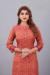 Picture of Fine Silk & Organza Salmon Kurtis And Tunic