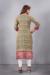 Picture of Elegant Silk & Organza Dark Khaki Kurtis And Tunic