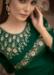 Picture of Shapely Satin Dark Green Readymade Gown