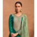 Picture of Lovely Silk Teal Straight Cut Salwar Kameez