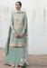 Picture of Georgette Dark Sea Green Straight Cut Salwar Kameez