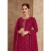 Picture of Georgette Fire Brick Straight Cut Salwar Kameez