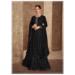 Picture of Comely Georgette Black Straight Cut Salwar Kameez