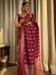 Picture of Sublime Silk Maroon Saree