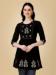 Picture of Shapely Rayon Black Kurtis & Tunic