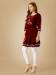 Picture of Pleasing Rayon Maroon Kurtis & Tunic