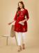 Picture of Graceful Rayon Dark Red Kurtis & Tunic