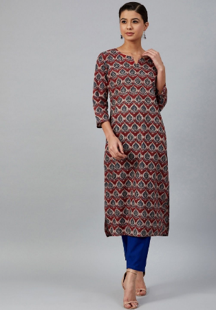 Picture of Fascinating Rayon Grey Kurtis & Tunic