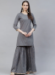 Picture of Exquisite Rayon Slate Grey Kurtis & Tunic