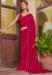 Picture of Radiant Chiffon & Satin Crimson Saree