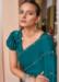 Picture of Fascinating Chiffon & Satin Teal Saree