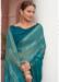 Picture of Delightful Chiffon Teal Saree