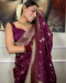 Picture of Resplendent Silk Brown Saree