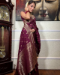 Picture of Resplendent Silk Brown Saree