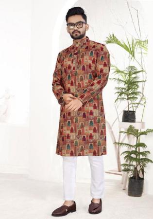 Picture of Admirable Cotton Sienna Kurtas