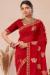 Picture of Amazing Georgette Dark Red Saree