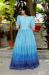 Picture of Magnificent Cotton Sky Blue Readymade Gown