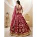 Picture of Taking Silk Indian Red Lehenga Choli