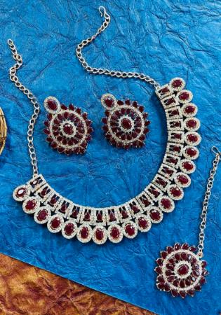 Picture of Fine Maroon Necklace Set