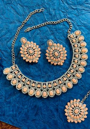 Picture of Fascinating Sandy Brown Necklace Set