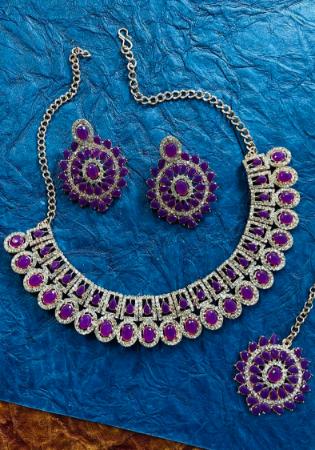 Picture of Elegant Purple Necklace Set