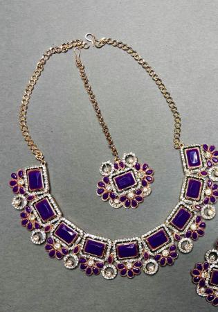 Picture of Excellent Purple Necklace Set