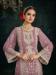 Picture of Appealing Georgette Plum Straight Cut Salwar Kameez