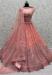 Picture of Resplendent Net Light Coral Lehenga Choli