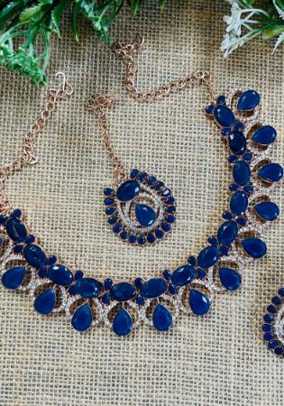 Picture of Resplendent Navy Blue Necklace Set