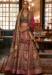 Picture of Graceful Silk Dark Khaki Lehenga Choli