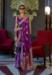 Picture of Excellent Satin Purple Saree