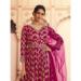 Picture of Silk Medium Violet Red Anarkali Salwar Kameez