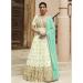 Picture of Appealing Georgette Beige Anarkali Salwar Kameez