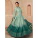 Picture of Chiffon Dark Sea Green Anarkali Salwar Kameez