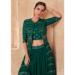 Picture of Nice Chiffon Dark Green Anarkali Salwar Kameez