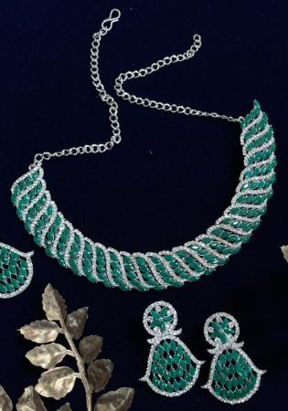 Picture of Sightly Dark Sea Green Necklace Set