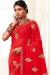 Picture of Statuesque Georgette Red Saree