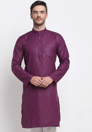 Picture of Radiant Cotton Purple Kurtas