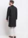 Picture of Pleasing Cotton Black Kurtas