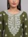 Picture of Splendid Rayon Dark Olive Green Kurtis & Tunic