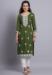 Picture of Charming Rayon Dark Olive Green Kurtis & Tunic