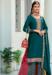 Picture of Ideal Georgette Teal Straight Cut Salwar Kameez